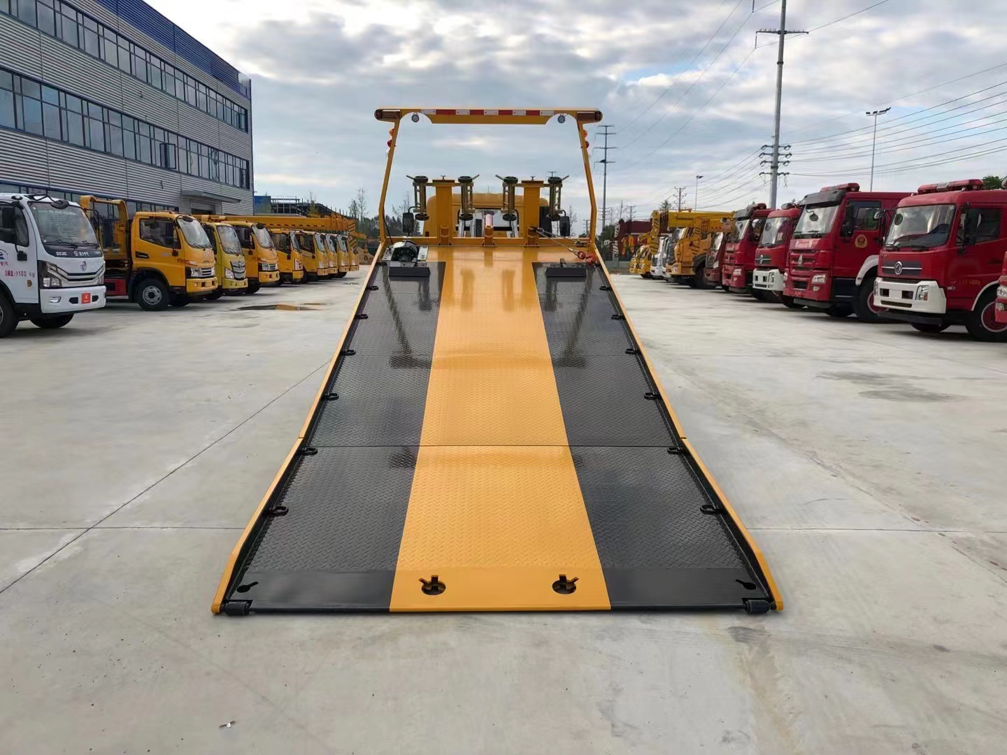 國六東風多利卡D8黃牌一拖二清障車